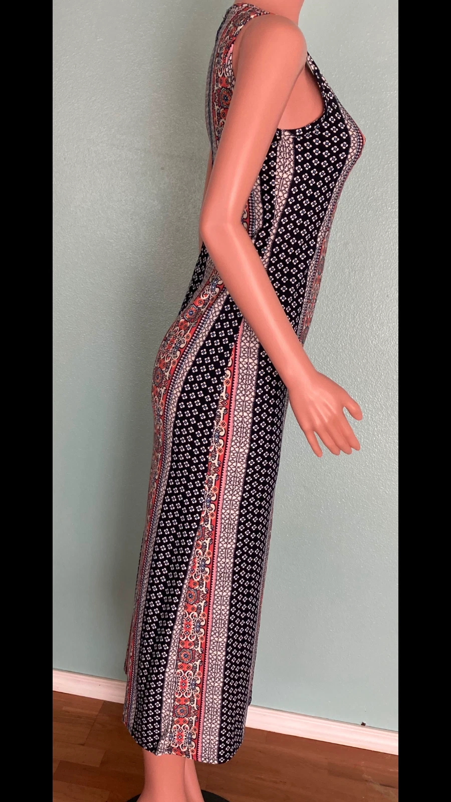 UNDERCOVER MAXI ABITO MULTICOLORE DISCRETO TAGLIA M