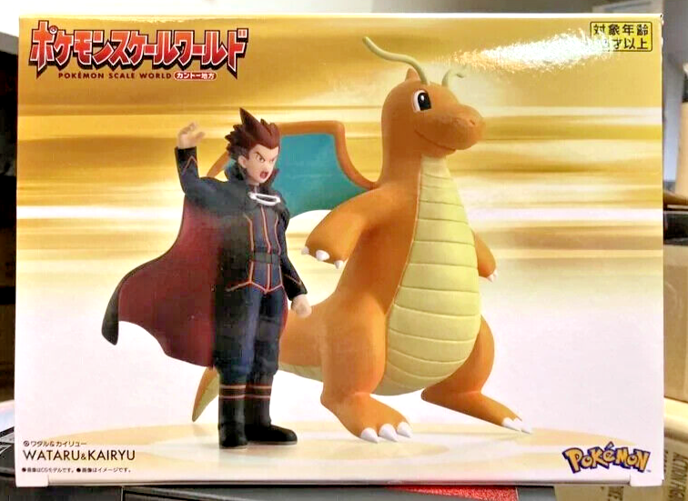 Bandai Pokemon Scale World Kanto Lance & Dragonite Figure New In