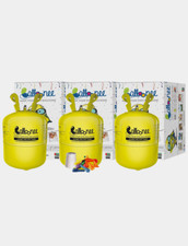 Balloonee Jumbo Helium Party Kit Cylinder, Pack of 3, 13.5 Cu Ft Helium Tank