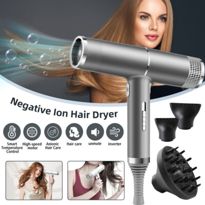 Profesional 2500W Secadoras Cabello Secadora De Pelo Secador Hair Dryer Ionic US