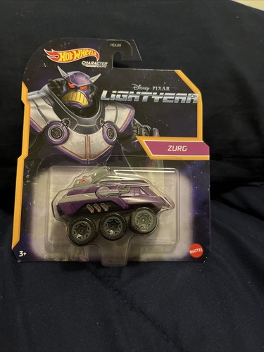 Hot Wheels Lightyear lila Zurg Tank Charakterautos. BRANDNEU PIXAR WEIHNACHTEN