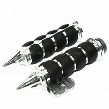 Chrome 1" Handle Bar Hand Grips For Suzuki Boulevard C50 C90 C109R M50 M90 M109R