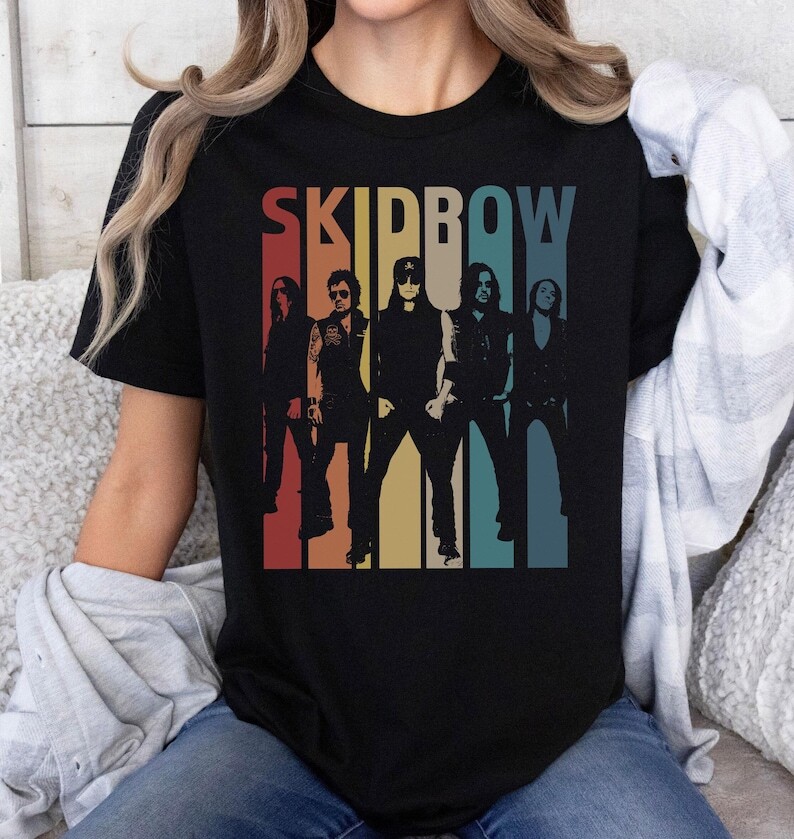 FILA Skid Row Band T Shirt Vintage Skid Row Shirt Musica Retro Shirt Regalo per Uomo e