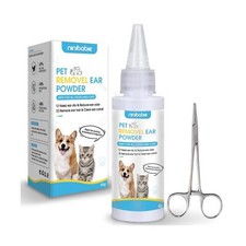 Dog Ear Cleaner,Dog Ear Powder for Hair Removal 42g,Dog Ear Infection Treatme...