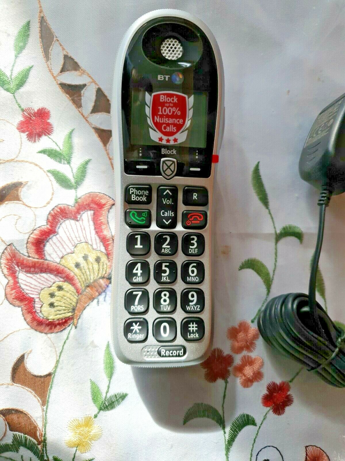 BT4600 BT 4600 Additional Handset Big Button Cordless Phone Call