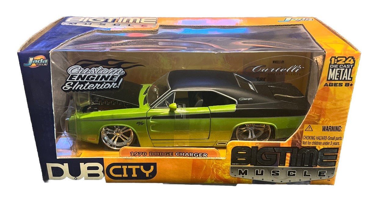 Jada Dub City Big Time Muscle 1970 Dodge Charger Green 1/24
