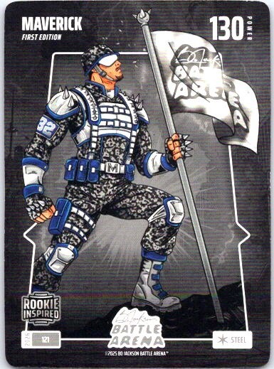 2026 Bo Jackson Battle Arena Maverick 121 Base Steel Rookie Inspired Cooper Flag