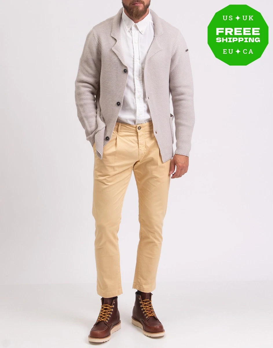 PVP€320 COLECCIÓN TRUSSARDI Cárdigan Talla XL Mezcla Lana Hecho en Italia