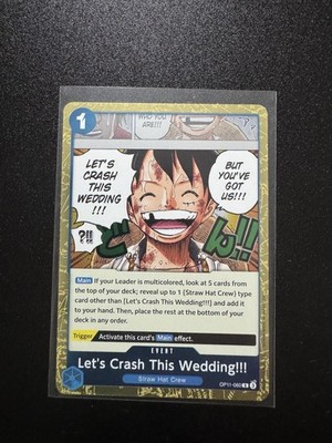 Let's Crash This Wedding!!! OP11-060 R Event ONE PIECE A Fist of Divine Speed