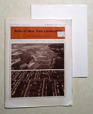 Soils of New York Landscapes Vintage NY SUNY Agriculture Life Sciences Map 1977