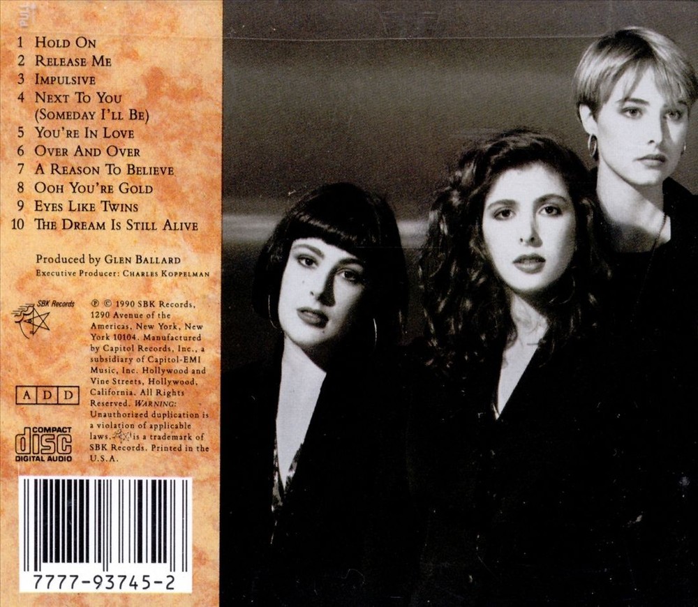 Wilson Phillips 1990 CD Debut Album by Wilson Phillips