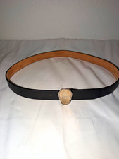 Alexander McQueen Men’s Skull Tag Belt Logo Buckle Size 85 Made in Italy