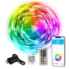 LED Strip Lights 110ft 1Roll RGB Music Sync Smart App Control