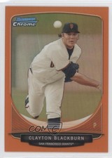 2013 Bowman Prospects Chrome Orange Refractor 16/25 Clayton Blackburn #BCP98 0t2