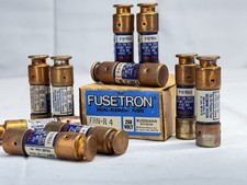 Bussmann Fusetron FRN-R-4 4A 250V Dual-Element Time Delay Fuse Lot of 10