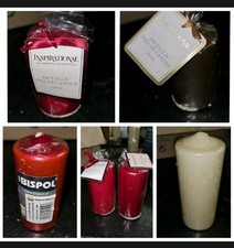 20 Old Wax Candles as per photos, Remelt Or Rework Wax slight Damage