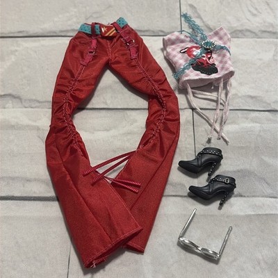 Barbie My Scene Pants, Plus Regular Top, Shoes, Sunglasses Lot #461