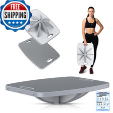 Professional Wooden Balance Board, 360 Degree Portable Wobble Board with Comfort