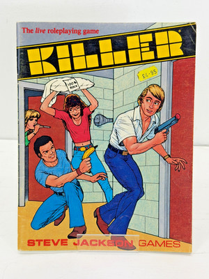 Killer Steve Jackson Games 1985 Paperback Live Roleplaying Game Book IDTV