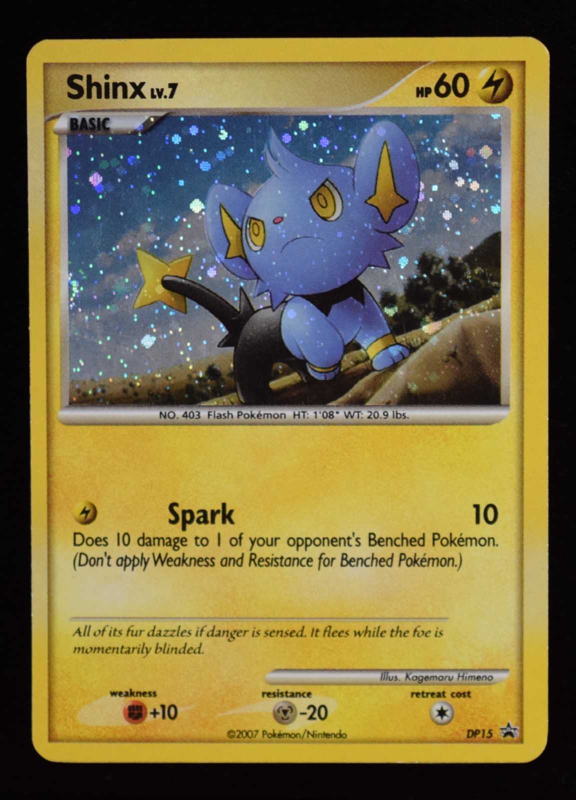 Shinx Holo Upside Down Error - DP15 - DP Black Star Promos - Pokemon Card