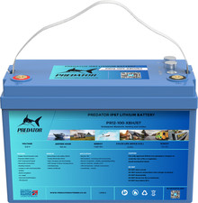 Waterproof Lithium Boat Battery PR12-100-XBH/67 330*172*214 12.5 kg