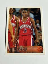 1996-97 Topps Allen Iverson Rookie Card #171 Philadelphia 76ers. rookie card picture