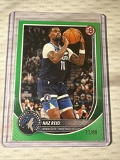 2025-26 Bowman Chrome Naz Reid Green Refractor #BCV-104 Timberwolves #d/99 M/NM