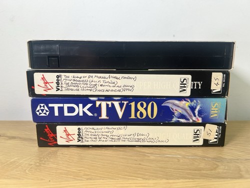 Bundle of 4 x Used/Blank VHS Video Cassette Tapes - various brands & lengths - Picture 5 of 5