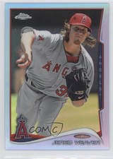 2014 Topps Chrome Blue Refractor 82/199 Jered Weaver #73 0a1