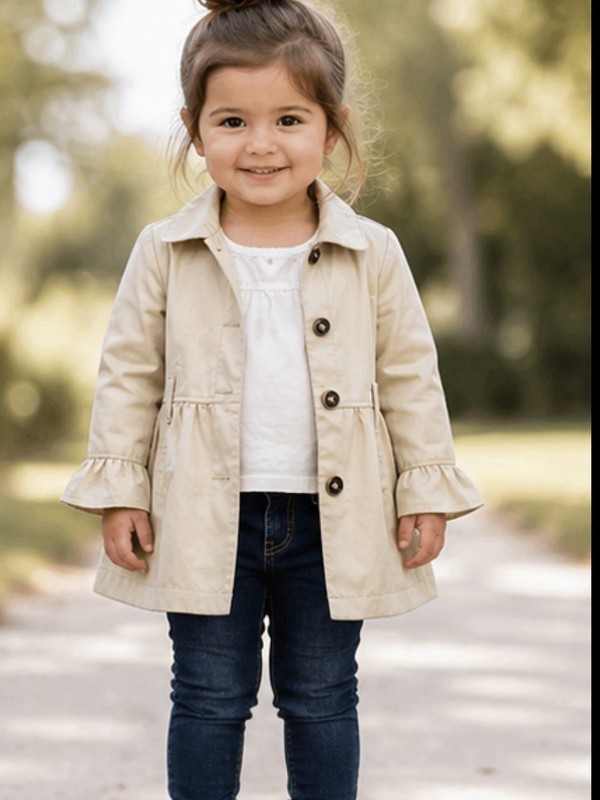 Tahari Kids Toddler Girls 2T Trench Coat Jacket Easter Spring Rain Formal Church