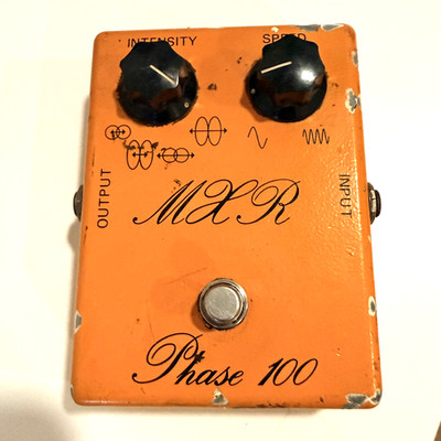 Vintage MXR Phase 100 Phaser Guitar Effects Pedal Script Logo Orange USA