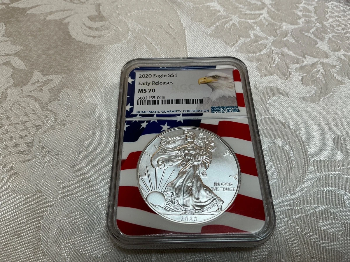 American Eagle MS 70 Graded 2020 Silver Bullion Coins for sale | eBay
