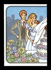 1983 Panini Barbie Sticker Card 93 The Most Romantic Day BXCP14