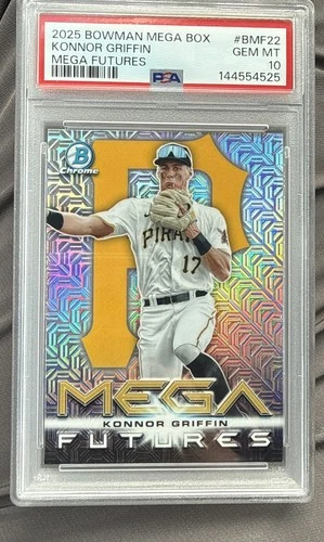2025 Bowman Chrome Konnor Griffin Mega Futures PSA 10