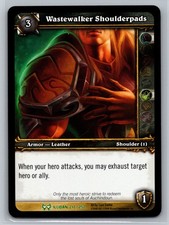 World of Warcraft TCG Wastewalker Shoulderpads 217/252 Illidan Leather Armor
