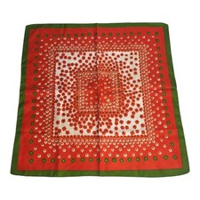 Vintage Fashion Scarf Bandana 60s 70s Style Flower Power MCM Retro Kitsch 20"