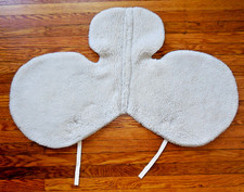 SADDLE PAD English Equestrian 17'' X 36'' WHITE FLEECE