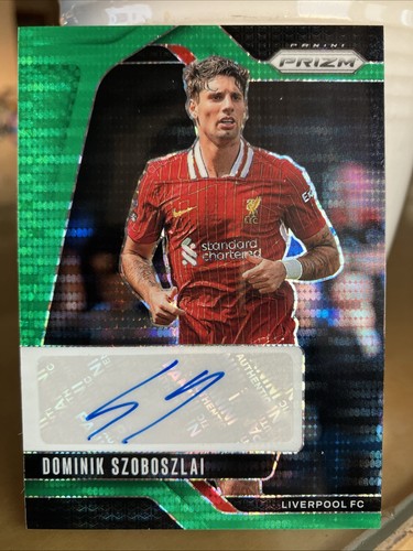2024-25 Panini Prizm Premier League Dominik Szoboszlai Green Pulsar Auto! 🔥✳️