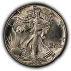 1939 50c Walking Liberty Silver Half Dollar - UNC - SKU-H3926