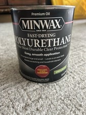 Minwax 63005444 Fast Drying Polyurethane Clear Finish, quart, Semi-Gloss