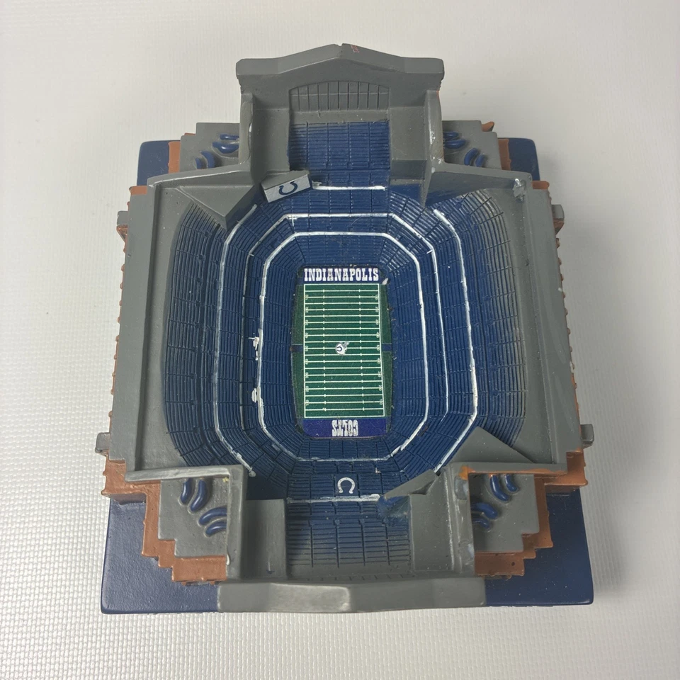 Indianapolis Colts Season Ticket Lucas Oil Stadium Mini Replica MISSING ROOF - Image 2 of 4