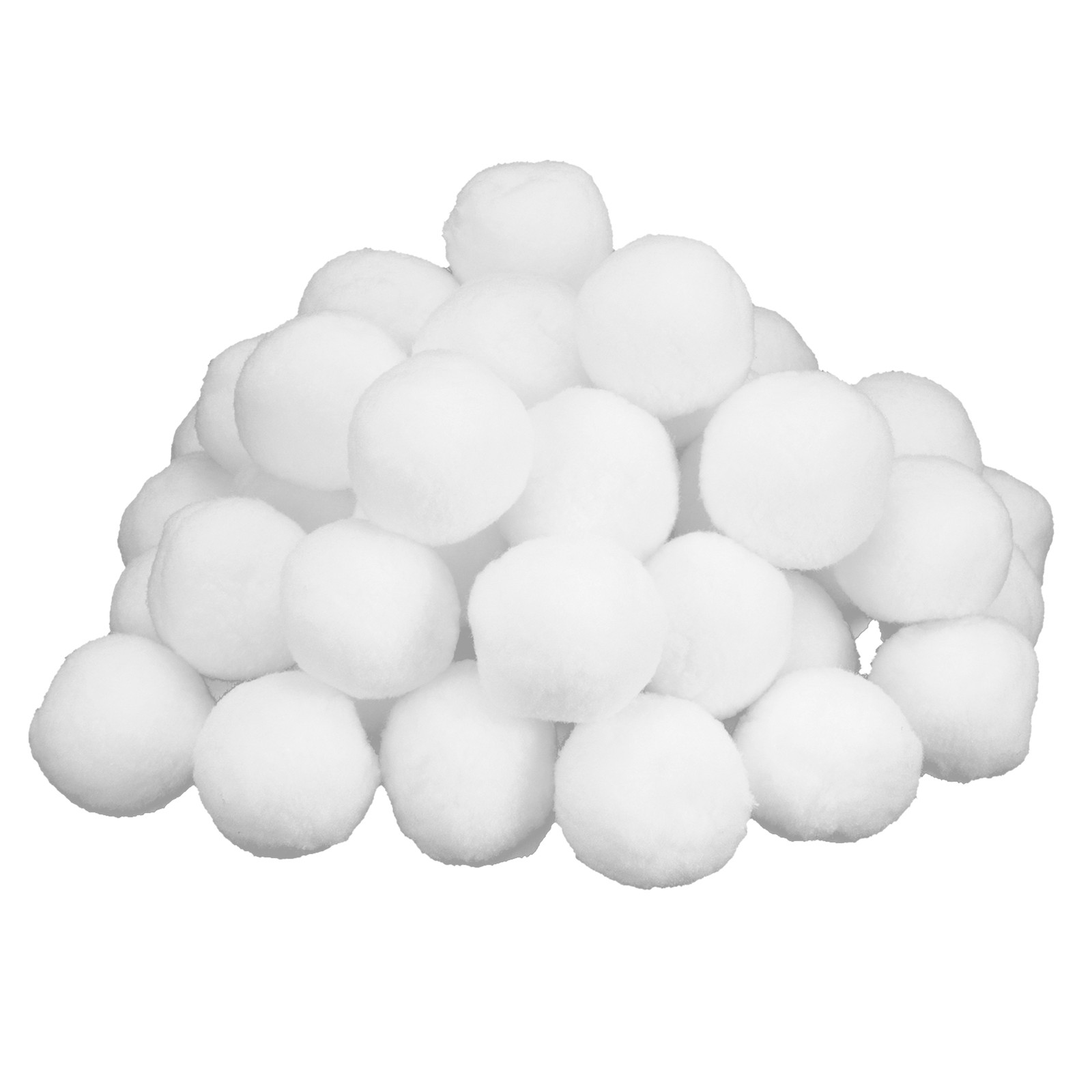 50Pcs 7cm Imitation Snow Ball Christmas Fake Balls Toys Indoor Game Props D BAJ