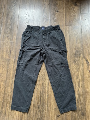 Gap Men's Black Cargo Pants Elastic Waist Straight Leg Casual