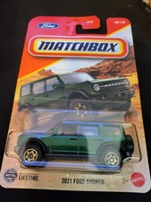 2025 Matchbox 30125 2021 Ford Bronco Green New Near Mint