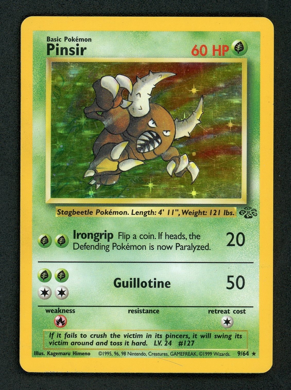 Pinsir Holo - Pokemon 1999 Jungle #9 MP