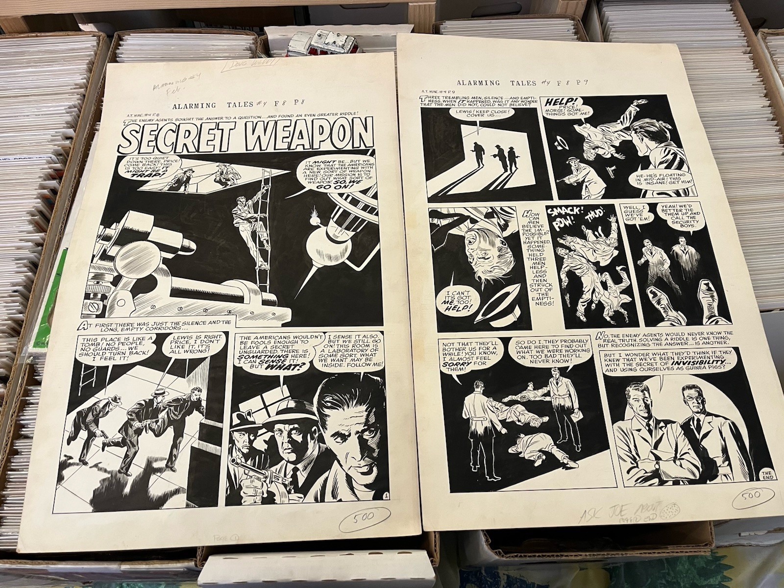 Alarming Tales #4 Golden Age Original Art Doug Wildey Horror Rare