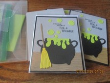 Stampin Up Card Kit Halloween - Makes 4 Cards