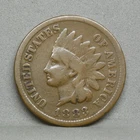 1883 INDIAN HEAD CENT, G+  details (W3-15)