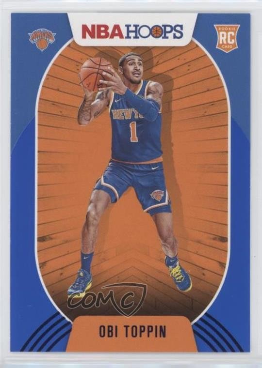 2020-21 Panini NBA Hoops Blue Obi Toppin #226 Rookie RC 0ad0