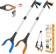 Pinza Raccogli Oggetti 80 Cm Set Da 2, Pinza Telescopica Prendi Oggetti Ergonomi
